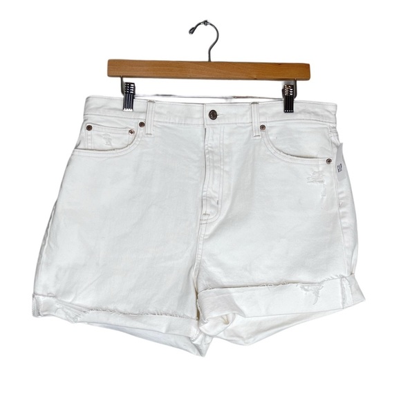 NWT GAP 4" High-Rise Dove Sz 32 | 14 Tall Shorts - Picture 2 of 16